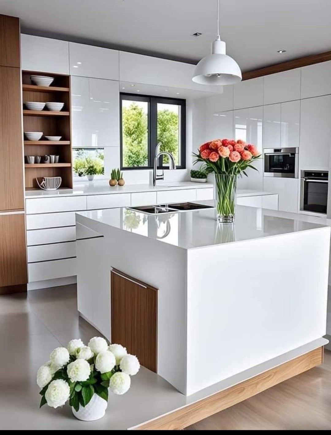 Classic kitchen with subway tile backsplash